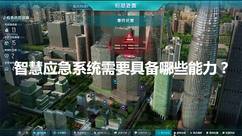 智慧應急系統需要具備哪些能力？