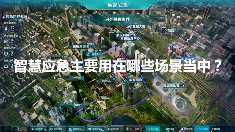 智慧應急主要用在哪些場景當中？