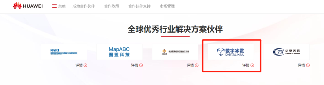 部分獲獎名單 圖源華為官網