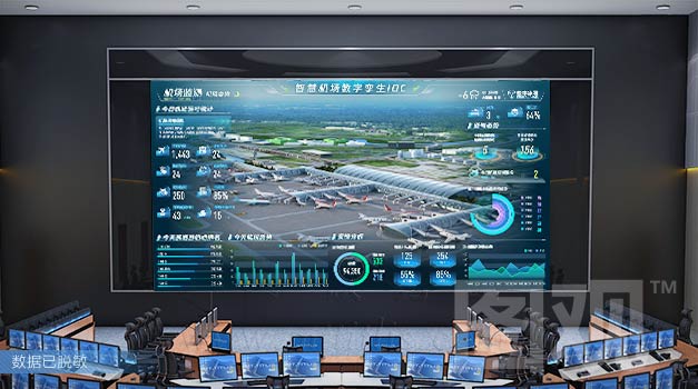 浙江省某國際機場-機場運營可視化平臺